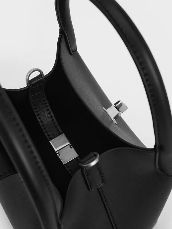 Women Aubrielle Bucket Bag 8211 Noir CHARLES and KEITH Bucket Bags