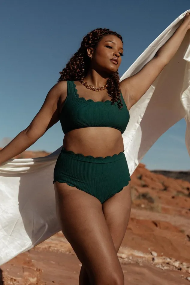 Women Bikini Baltic Born Honolulu High Waist Bikini Bottom Green Women Bikini Baltic Born Honolulu High Waist Bikini Bottom Green