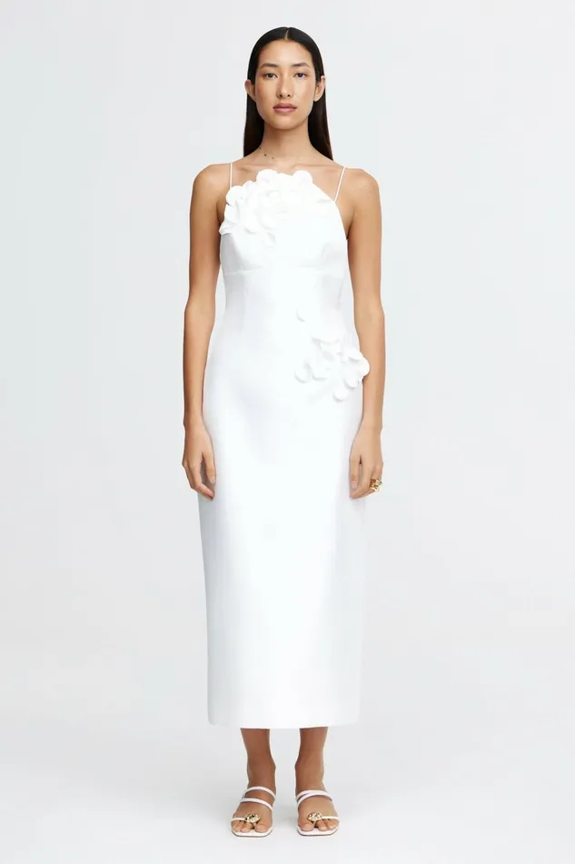 Women BILSTON MIDI DRESS Ivory Acler Maxi Dresses