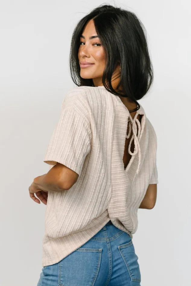 Women Blouses Shirts Baltic Born Roxi Open Back Tie Top Natural Women Blouses Shirts Baltic Born Roxi Open Back Tie Top Natural
