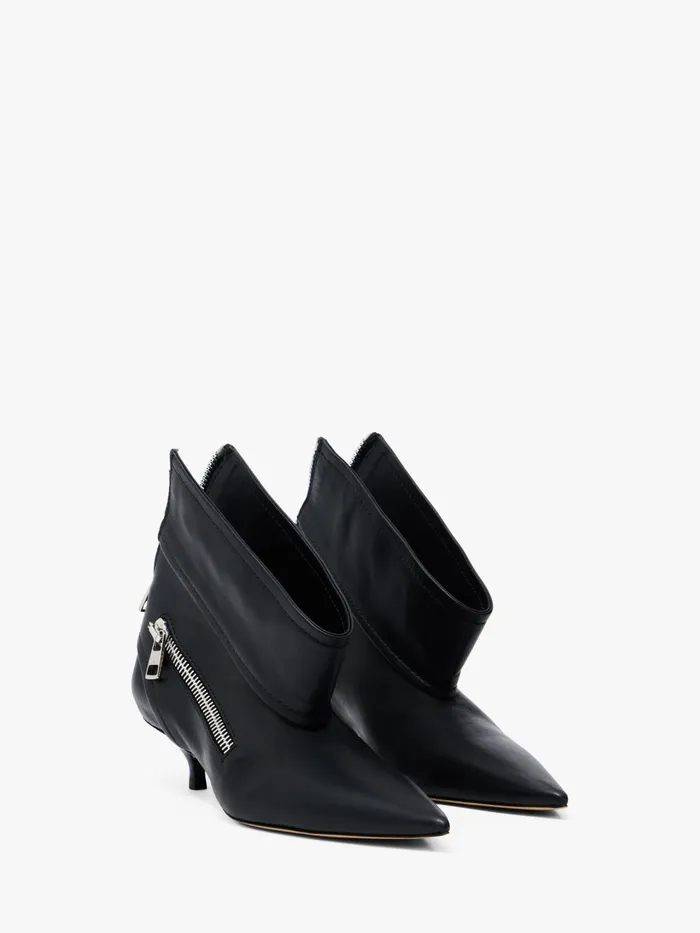 Women Boots JW Anderson BIKER KITTEN HEEL 8211 LEATHER ANKLE BOOT Black Women Boots JW Anderson BIKER KITTEN HEEL 8211 LEATHER ANKLE BOOT Black