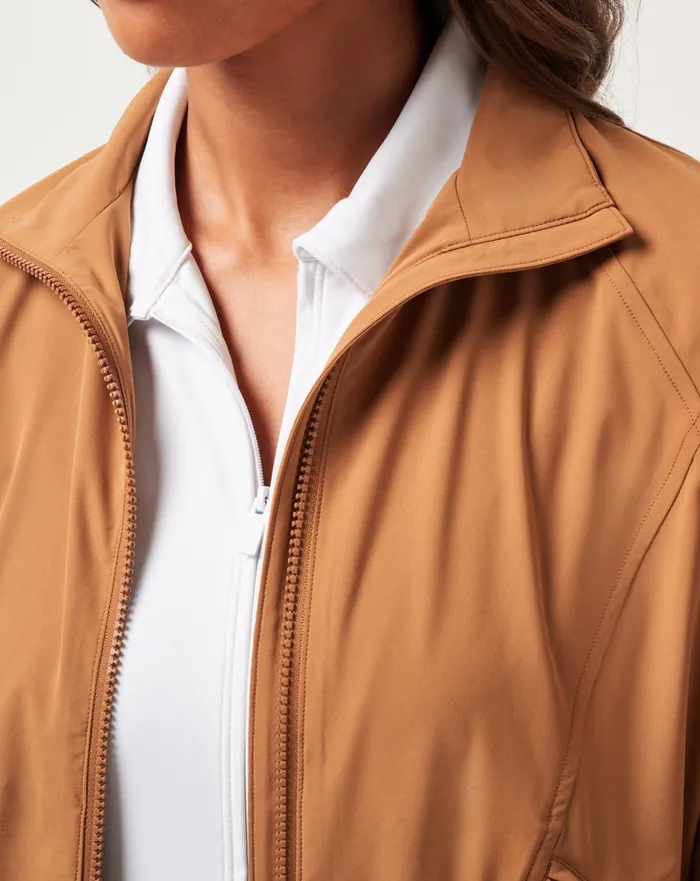 Women Breezeblend Collection TravisMathew TRAVEL DAY TECH WOVEN JACKET Chestnut Women Breezeblend Collection TravisMathew TRAVEL DAY TECH WOVEN JACKET Chestnut
