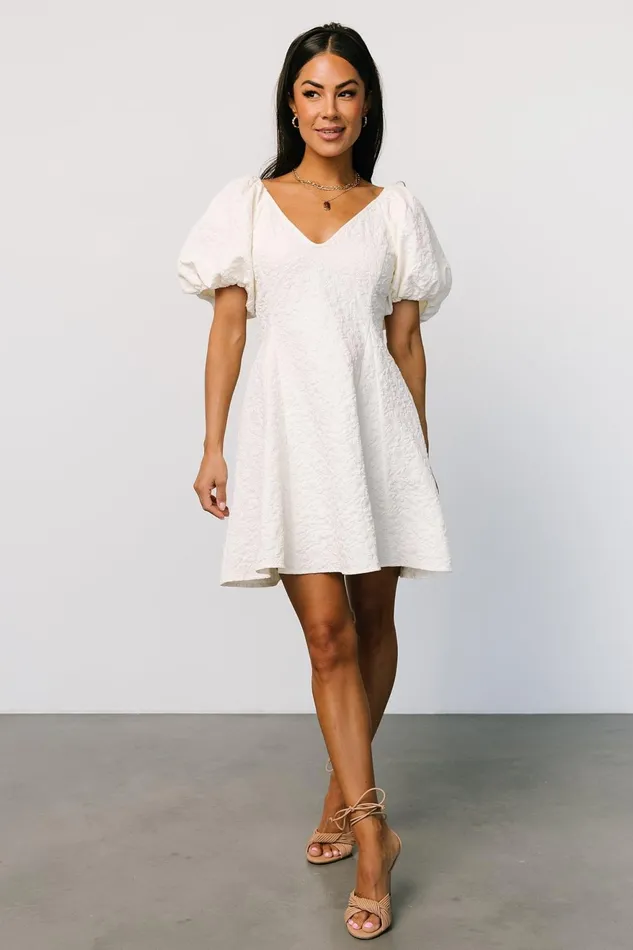 Women Bridal Baltic Born Eulalie Mini Dress Cream
