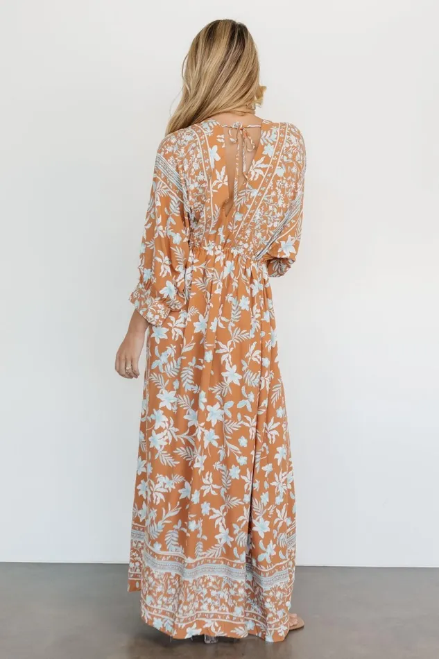 Women Bump Friendly Baltic Born Laken Maxi Dress Camel Multi Women Bump Friendly Baltic Born Laken Maxi Dress Camel Multi