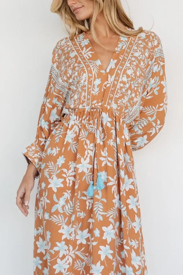 Women Bump Friendly Baltic Born Laken Maxi Dress Camel Multi Women Bump Friendly Baltic Born Laken Maxi Dress Camel Multi