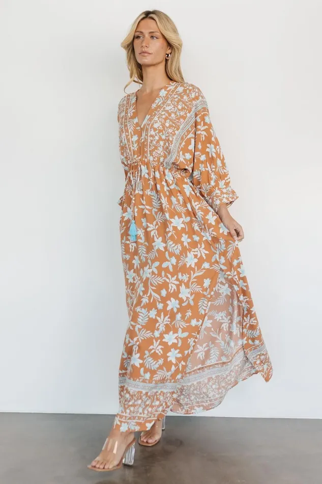 Women Bump Friendly Baltic Born Laken Maxi Dress Camel Multi Women Bump Friendly Baltic Born Laken Maxi Dress Camel Multi