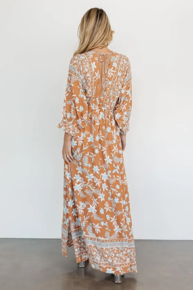 Women Bump Friendly Baltic Born Laken Maxi Dress Camel Multi Women Bump Friendly Baltic Born Laken Maxi Dress Camel Multi