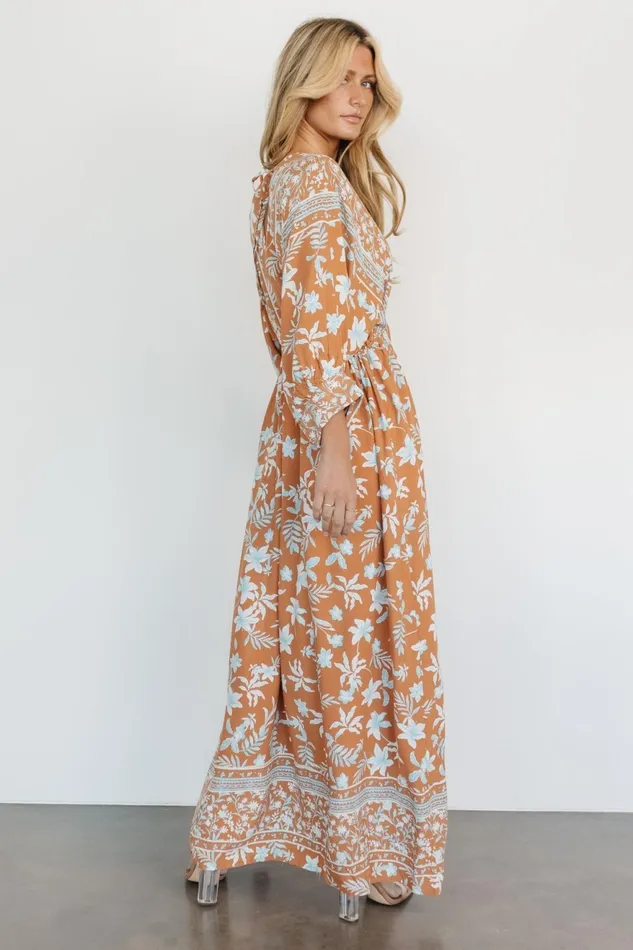 Women Bump Friendly Baltic Born Laken Maxi Dress Camel Multi Women Bump Friendly Baltic Born Laken Maxi Dress Camel Multi