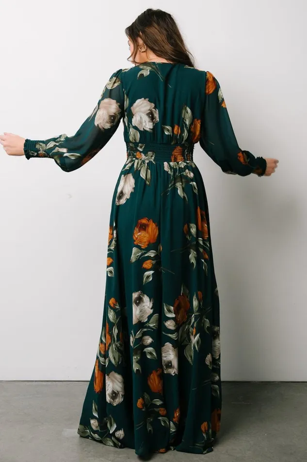 Women Bump Friendly Baltic Born Olivia Maxi Dress Deep Topaz Floral Women Bump Friendly Baltic Born Olivia Maxi Dress Deep Topaz Floral