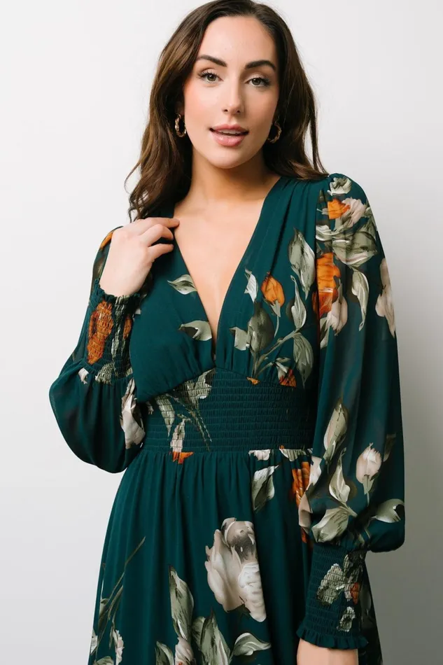 Women Bump Friendly Baltic Born Olivia Maxi Dress Deep Topaz Floral Women Bump Friendly Baltic Born Olivia Maxi Dress Deep Topaz Floral
