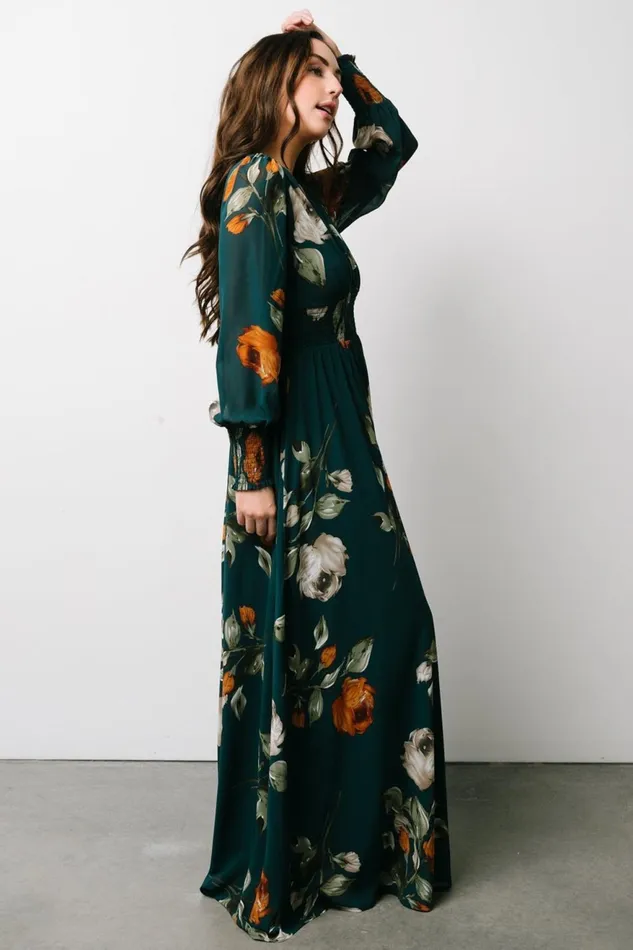 Women Bump Friendly Baltic Born Olivia Maxi Dress Deep Topaz Floral Women Bump Friendly Baltic Born Olivia Maxi Dress Deep Topaz Floral