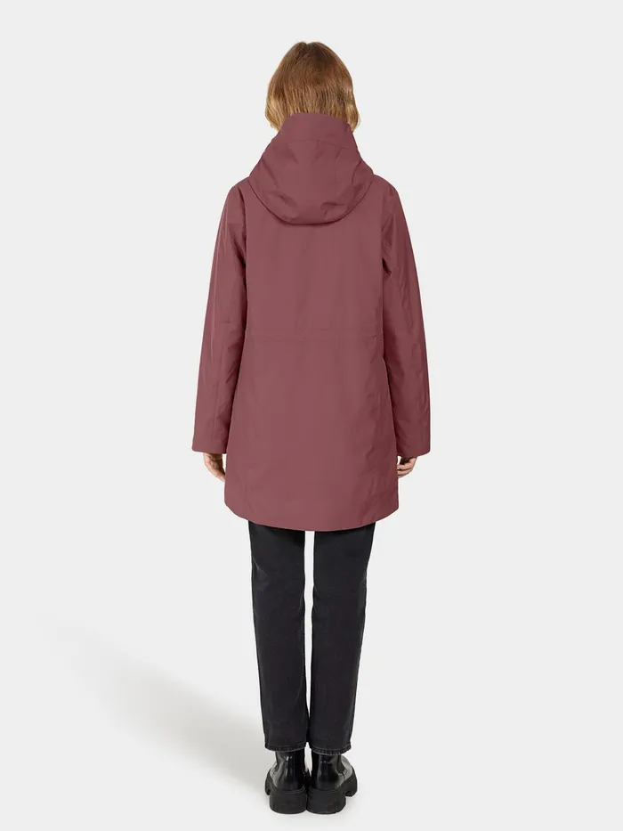 Women Cajsa Parka Old Rust Didriksons Autumn Jackets