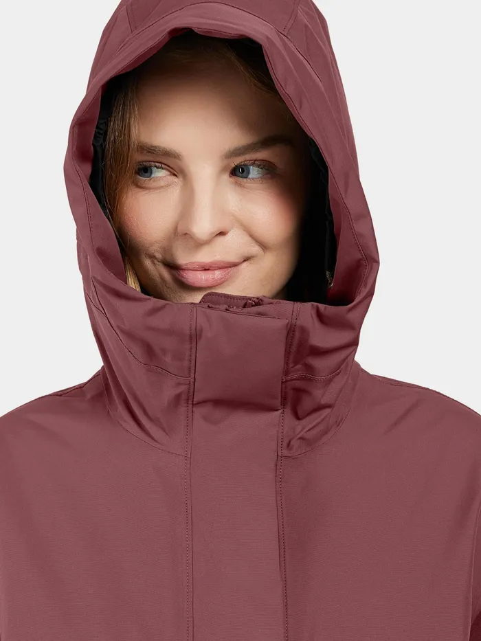 Women Cajsa Parka Old Rust Didriksons Autumn Jackets