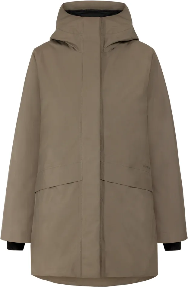 Women Cajsa Parka Walnut Didriksons Autumn Jackets