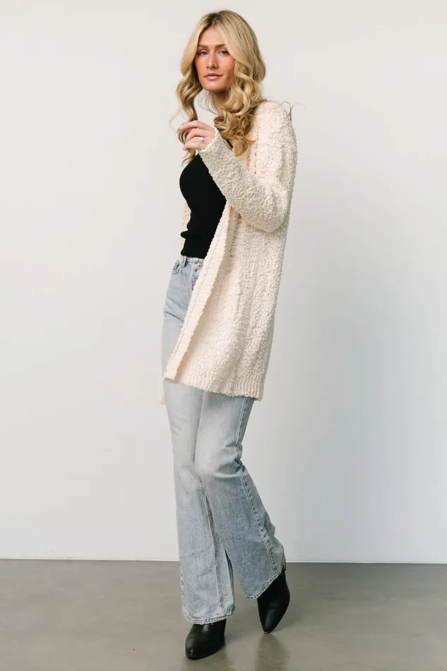 Women Cardigans Baltic Born Oxford Pocket Cardigan Cream Women Cardigans Baltic Born Oxford Pocket Cardigan Cream