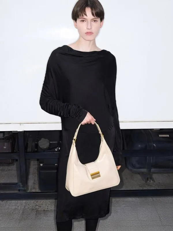 Women Charlot Hobo Bag 8211 Oat CHARLES and KEITH Hobo Bags
