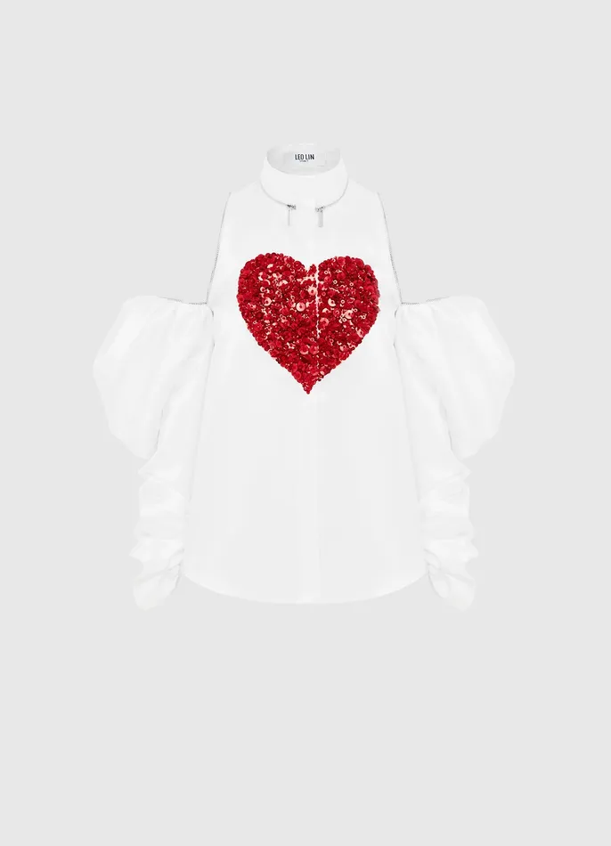 Women Christa Blouse 8211 Snow Tops and Shirts LEO LIN
