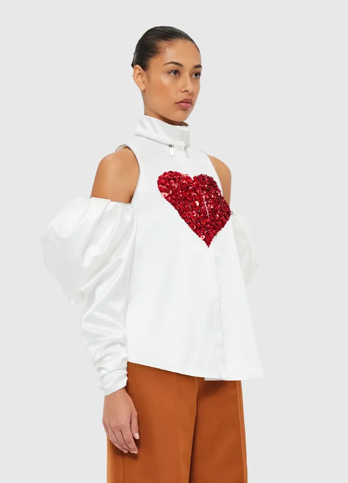 Women Christa Blouse 8211 Snow Tops and Shirts LEO LIN