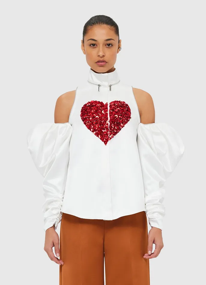 Women Christa Blouse 8211 Snow Tops and Shirts LEO LIN