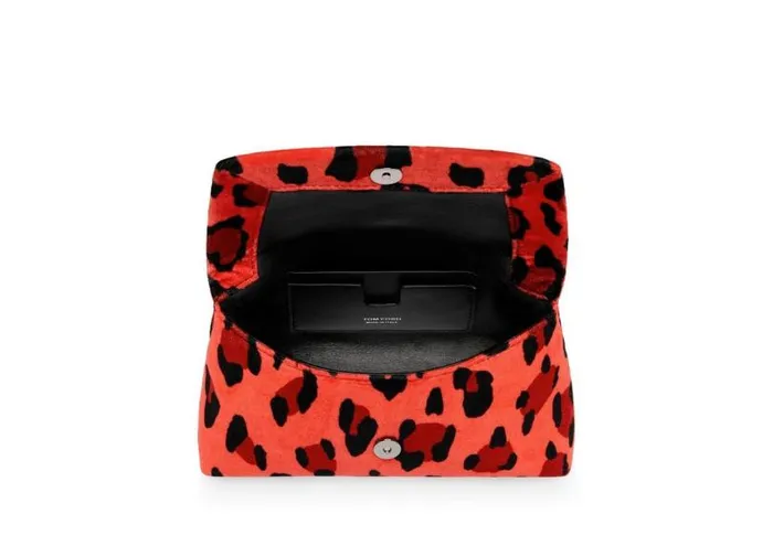 Women Clutches Tom Ford Velvet Label Mini Chain Bag Candy Red Women Clutches Tom Ford Velvet Label Mini Chain Bag Candy Red