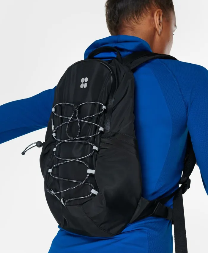 Women Commuter Running Backpack Black A Sweaty Betty Bags