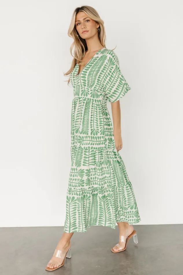 Women Cover Ups Baltic Born Austin Kimono Dress Green Print Women Cover Ups Baltic Born Austin Kimono Dress Green Print