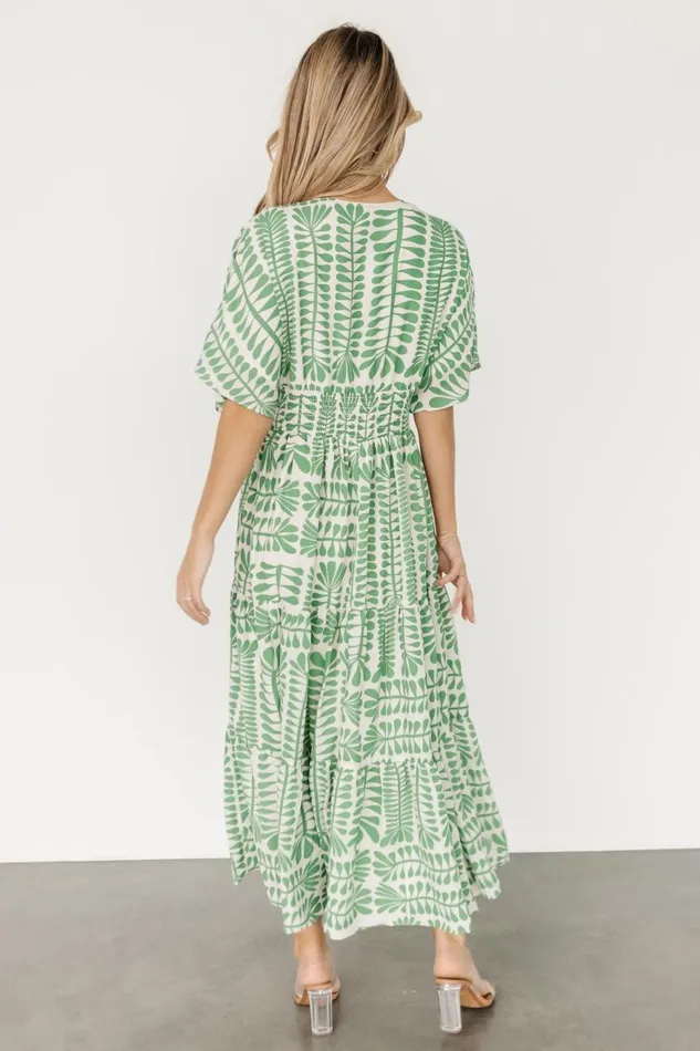 Women Cover Ups Baltic Born Austin Kimono Dress Green Print Women Cover Ups Baltic Born Austin Kimono Dress Green Print
