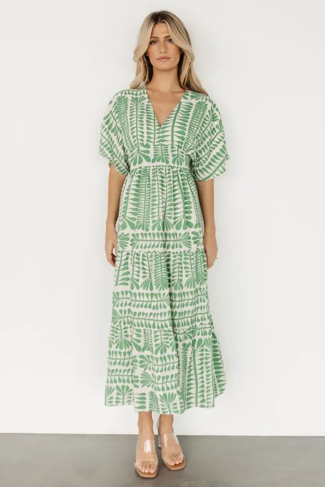 Women Cover Ups Baltic Born Austin Kimono Dress Green Print Women Cover Ups Baltic Born Austin Kimono Dress Green Print