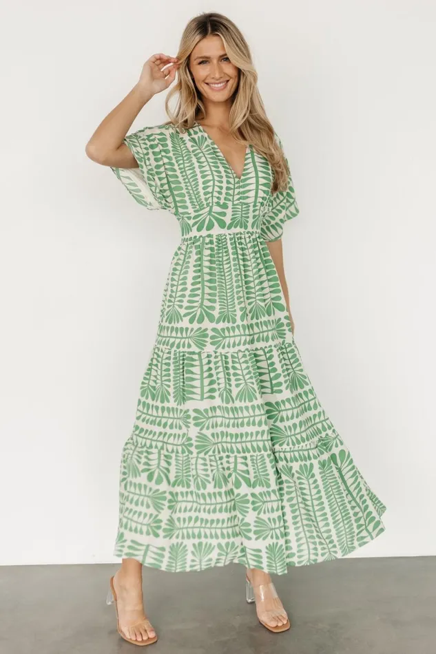 Women Cover Ups Baltic Born Austin Kimono Dress Green Print Women Cover Ups Baltic Born Austin Kimono Dress Green Print