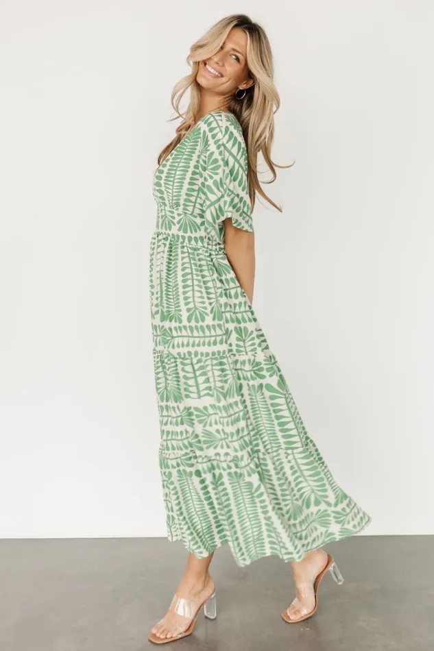 Women Cover Ups Baltic Born Austin Kimono Dress Green Print Women Cover Ups Baltic Born Austin Kimono Dress Green Print