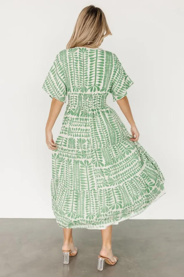 Women Cover Ups Baltic Born Austin Kimono Dress Green Print Women Cover Ups Baltic Born Austin Kimono Dress Green Print