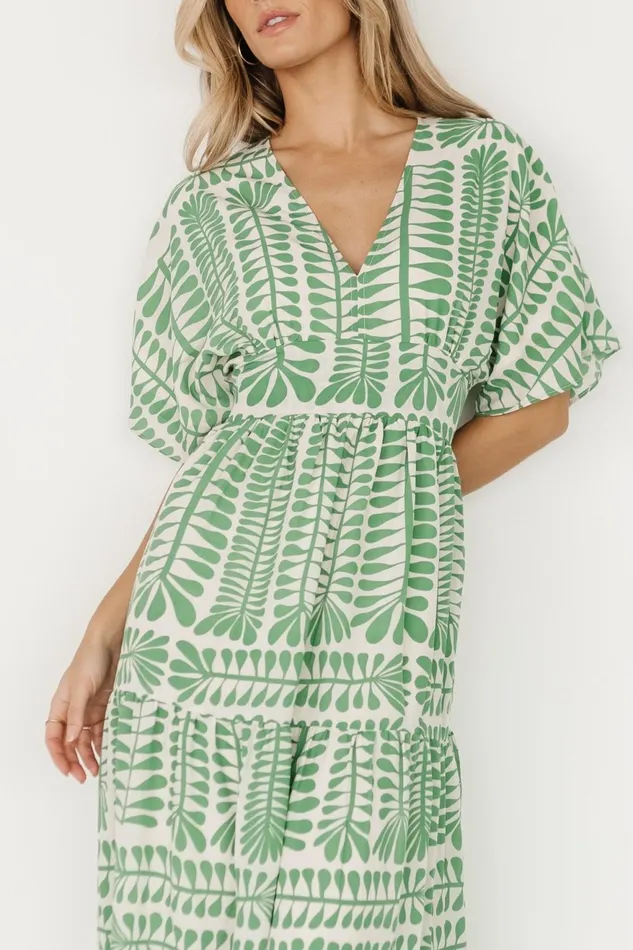 Women Cover Ups Baltic Born Austin Kimono Dress Green Print Women Cover Ups Baltic Born Austin Kimono Dress Green Print