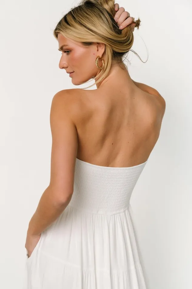 Women Cover Ups Baltic Born Domenica Strapless Maxi Dress Off White Women Cover Ups Baltic Born Domenica Strapless Maxi Dress Off White