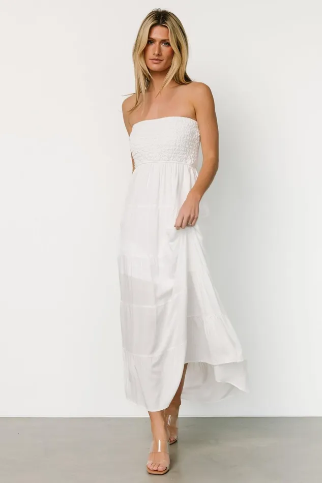 Women Cover Ups Baltic Born Domenica Strapless Maxi Dress Off White Women Cover Ups Baltic Born Domenica Strapless Maxi Dress Off White