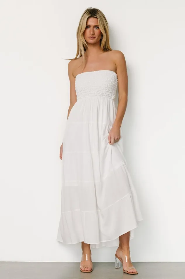 Women Cover Ups Baltic Born Domenica Strapless Maxi Dress Off White Women Cover Ups Baltic Born Domenica Strapless Maxi Dress Off White