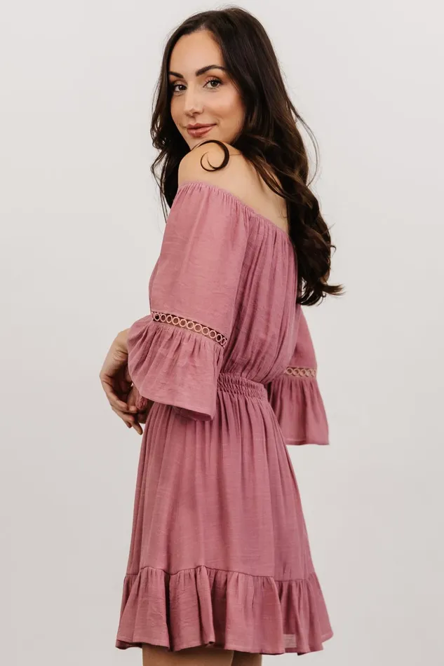 Women Cover Ups Baltic Born Magnolia Off Shoulder Mini Dress Rose Women Cover Ups Baltic Born Magnolia Off Shoulder Mini Dress Rose