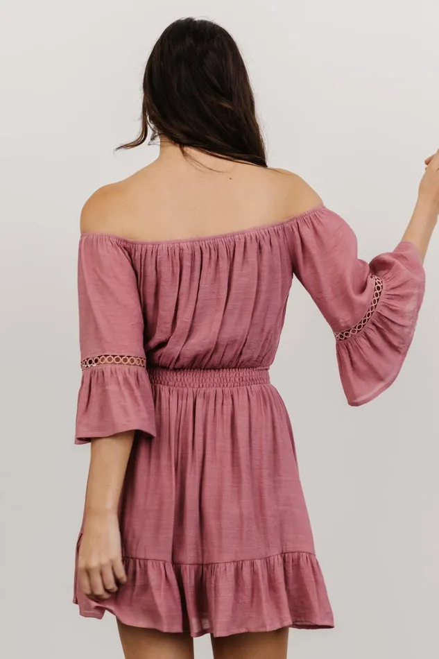 Women Cover Ups Baltic Born Magnolia Off Shoulder Mini Dress Rose Women Cover Ups Baltic Born Magnolia Off Shoulder Mini Dress Rose