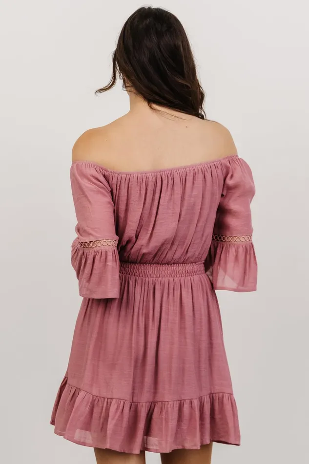 Women Cover Ups Baltic Born Magnolia Off Shoulder Mini Dress Rose Women Cover Ups Baltic Born Magnolia Off Shoulder Mini Dress Rose