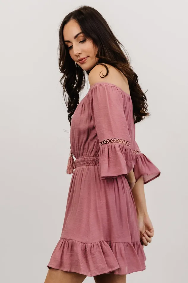 Women Cover Ups Baltic Born Magnolia Off Shoulder Mini Dress Rose Women Cover Ups Baltic Born Magnolia Off Shoulder Mini Dress Rose