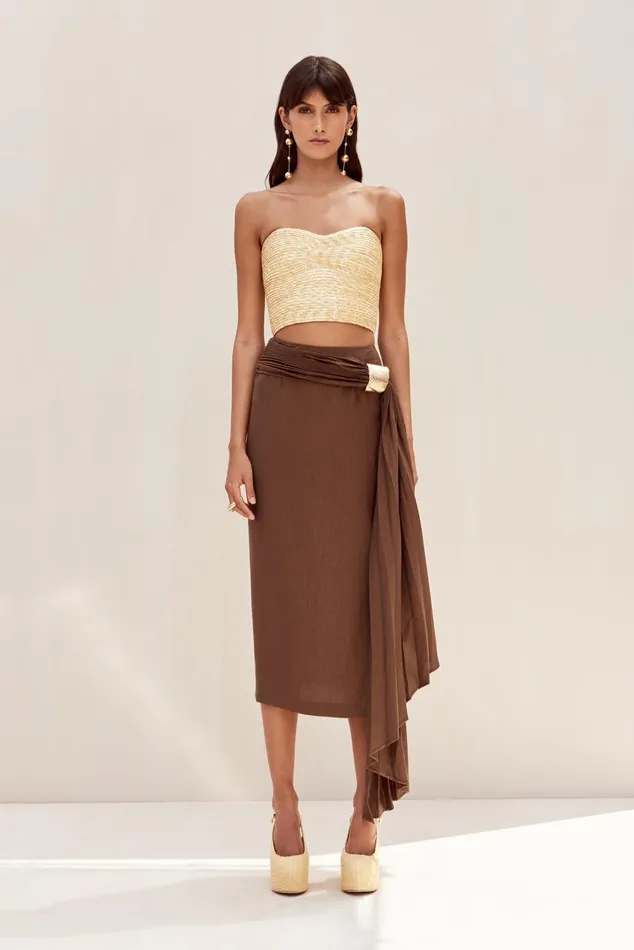 Women Cult Gaia Bottoms CAROLINE SKIRT 8211 AFFOGATO