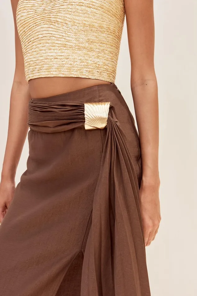 Women Cult Gaia Bottoms CAROLINE SKIRT 8211 AFFOGATO Women Cult Gaia Bottoms CAROLINE SKIRT 8211 AFFOGATO