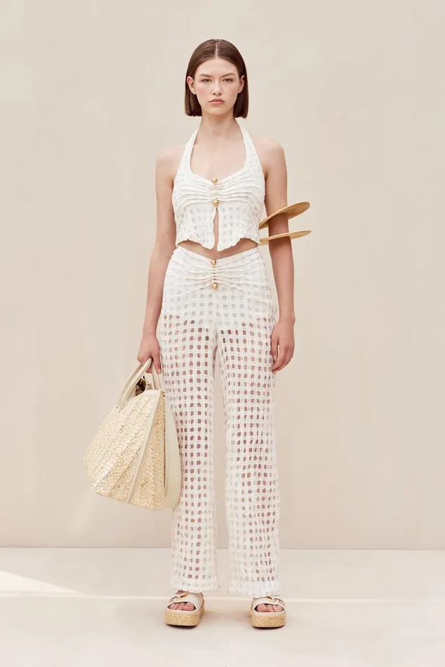 Women Cult Gaia Bottoms CELYSE PANT 8211 OFF WHITE