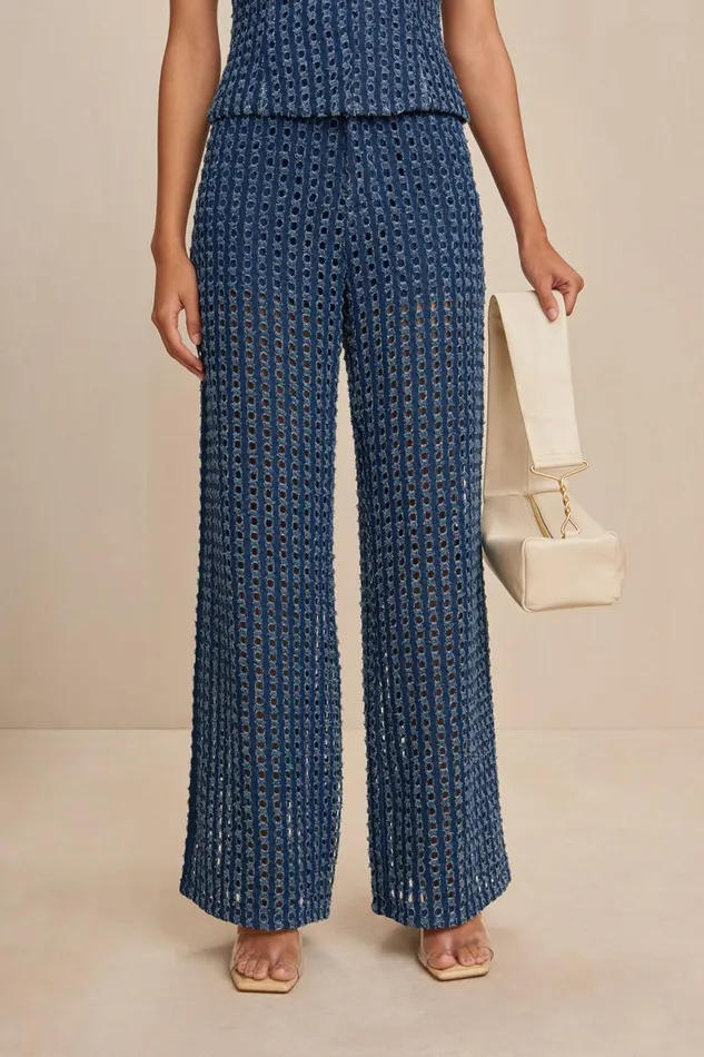 Women Cult Gaia Bottoms KATYA PANT 8211 INDIGO WASH Women Cult Gaia Bottoms KATYA PANT 8211 INDIGO WASH