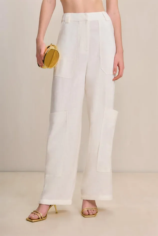 Women Cult Gaia Bottoms WYNN PANT 8211 OFF WHITE LINEN Women Cult Gaia Bottoms WYNN PANT 8211 OFF WHITE LINEN