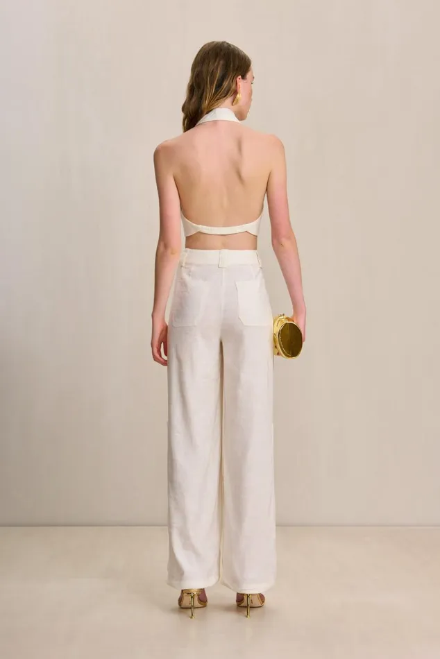Women Cult Gaia Bottoms WYNN PANT 8211 OFF WHITE LINEN Women Cult Gaia Bottoms WYNN PANT 8211 OFF WHITE LINEN