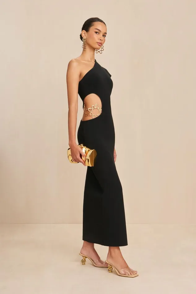 Women Cult Gaia Dresses ADRIAN KNIT DRESS 8211 BLACK Women Cult Gaia Dresses ADRIAN KNIT DRESS 8211 BLACK