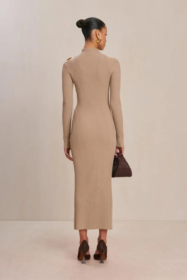 Women Cult Gaia Dresses ALYSSA KNIT DRESS 8211 FOG Women Cult Gaia Dresses ALYSSA KNIT DRESS 8211 FOG