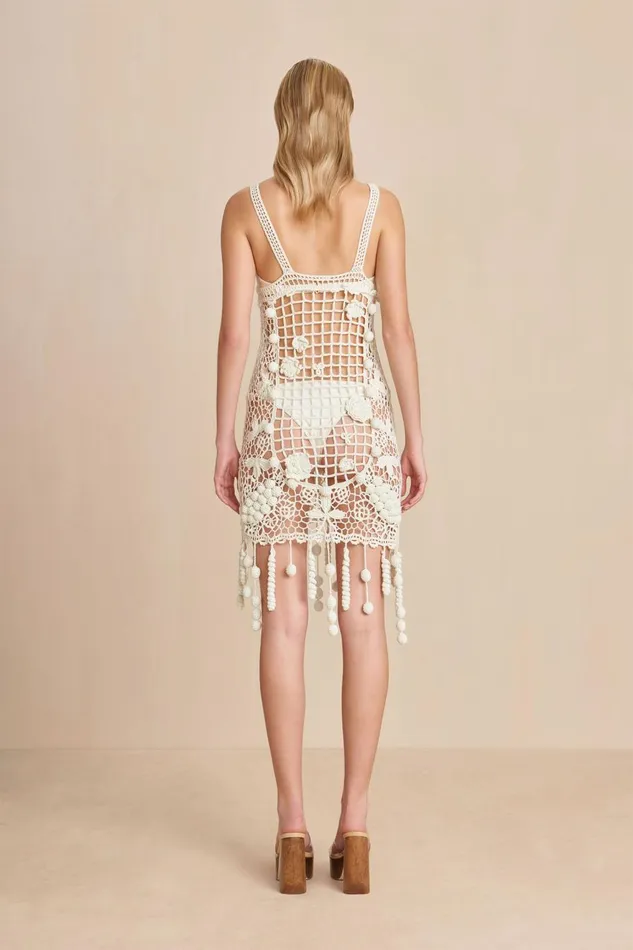 Women Cult Gaia Dresses ELAINA CROCHET DRESS 8211 OFF WHITE Women Cult Gaia Dresses ELAINA CROCHET DRESS 8211 OFF WHITE