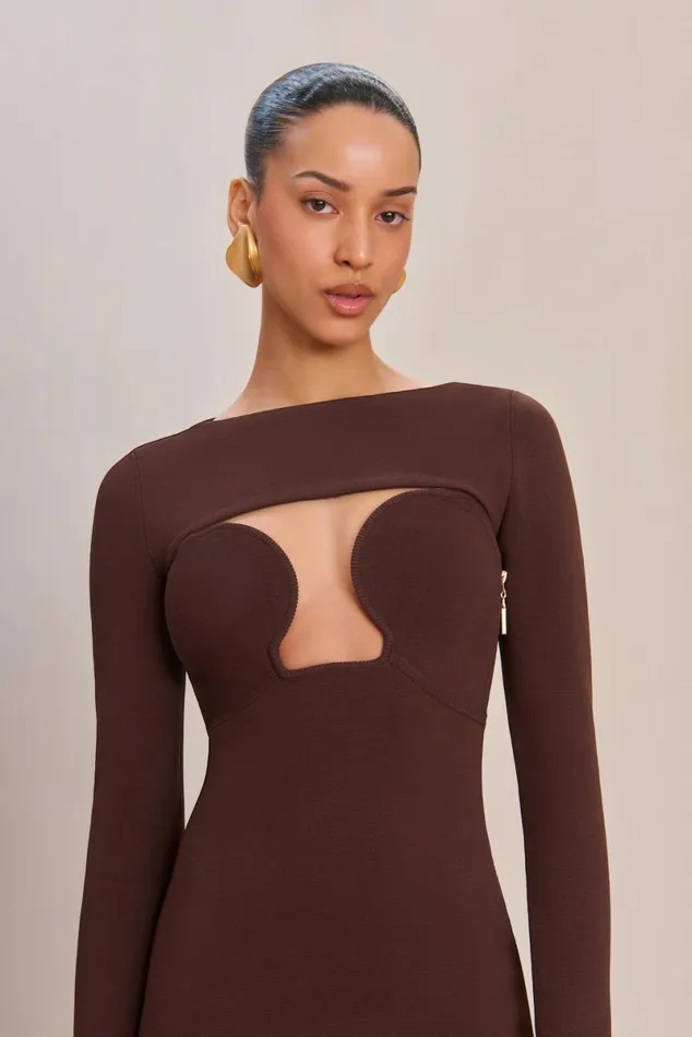 Women Cult Gaia Dresses JENNY KNIT DRESS 8211 JAVA