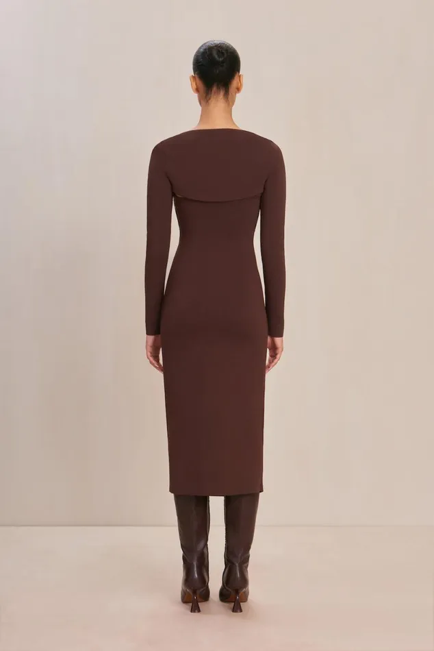 Women Cult Gaia Dresses JENNY KNIT DRESS 8211 JAVA Women Cult Gaia Dresses JENNY KNIT DRESS 8211 JAVA